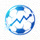 世界杯实时数据查询网官方标志 - 一个足球与地球结合的图标